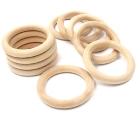 Houten bijtringen | Rond | Blank hout