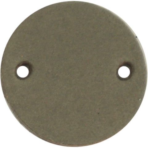 Durable | Leren label rond | 2 cm | 2 stuks | Blanco