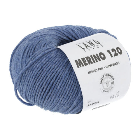 Lang Yarns Merino 120 | 34.0334 | Jeans medium mélange