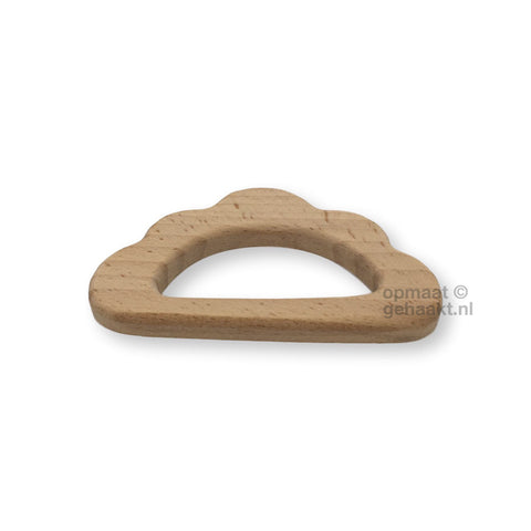 Houten bijtring Wolkje