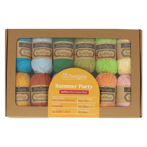 Scheepjes Softfun 20 gram Colourpack | 12 kleuren | Summer Party