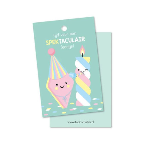 Cadeaulabel | Studio Schatkist | 5 stuks | Een feest ZOEN voor jou