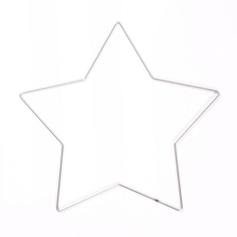 Metalen ster | 32 cm | Zilver/metaal