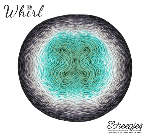 Scheepjes Whirl 785 Minty Black Velvet