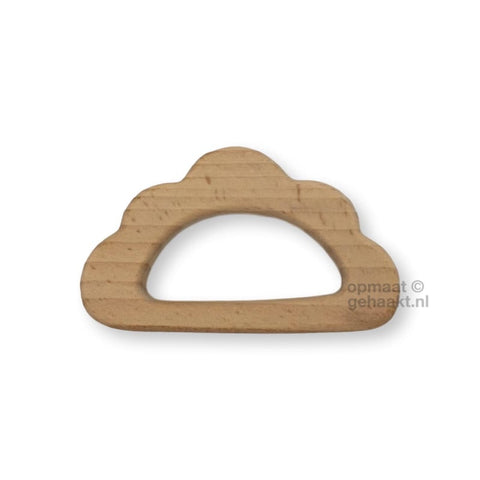 Houten bijtring maantje