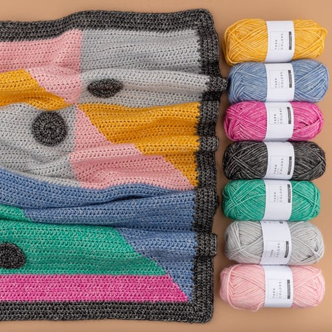 Haakpakket | Yarn and Colors | Mosaic Window Blanket