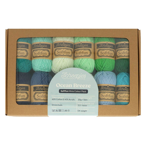 Scheepjes Softfun 20 gram Colourpack | 12 kleuren | Ocean Breeze