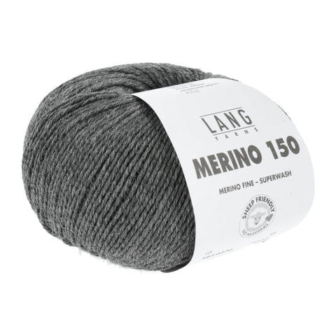 Lang Yarns Merino 150 | 197.0270 | Dark grey mélange