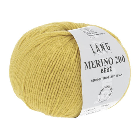 Lang Yarns Merino 200 BEBE | 71.0414 | Sun yellow