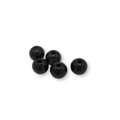 Gekleurde houten kraal | 12 mm | 10 stuks | Zachtgrijs