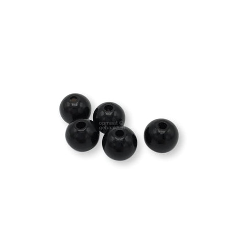 Gekleurde houten kraal | 12 mm | 10 stuks | Zachtgrijs