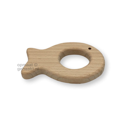 Houten bijtring Visje