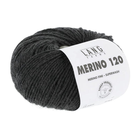 Lang Yarns Merino 120 | 34.0005 | Anthracite mélange