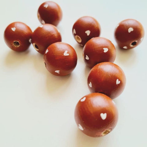 Houten kraal | Doll van Joyce | 2 stuks | Botanisch