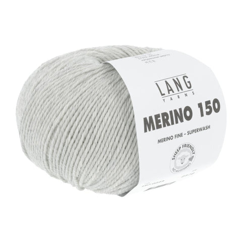 Lang Yarns Merino 150 | 197.0223 | Light grey mélange