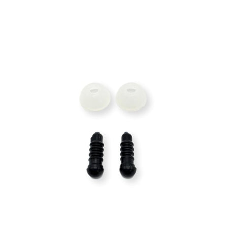 Veiligheidsoogjes 5 mm | Rond zwart | 5 paar