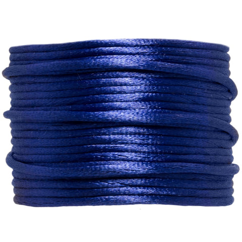 Satijnkoord marineblauw | 2 mm | 5 meter