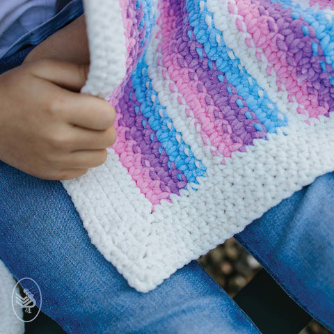 Gratis haakpatroon | Durable | Happy Unicorn Stripes deken