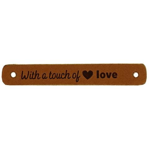 Durable | Leren label | 7 x 1 cm | 2 stuks | With a touch of love