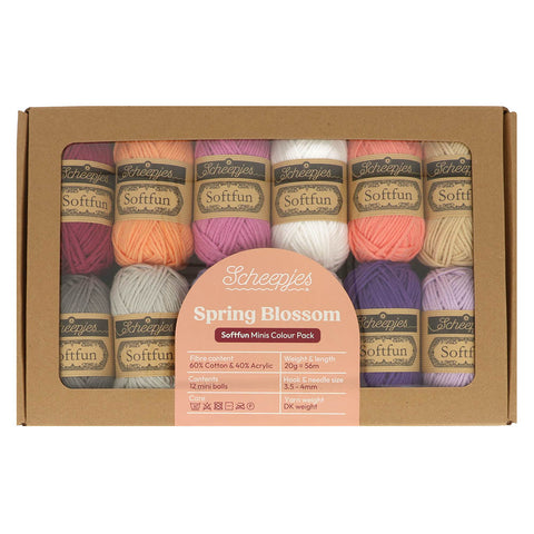 Scheepjes Softfun 20 gram Colourpack | 12 kleuren | Spring Blossom