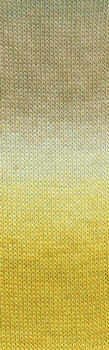 Lang Yarns Mille Colori socks & lace luxe | 859.0216 | Yellow/mustard yellow/beige