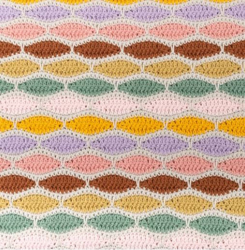 Haakpakket | Yarn and Colors | Stripy Waves Blanket