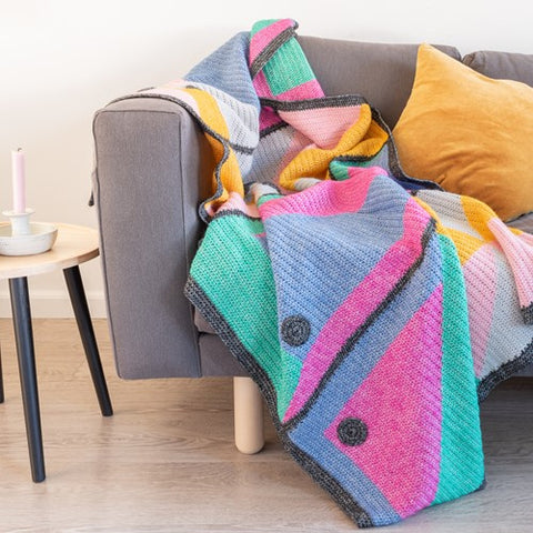 Haakpakket | Yarn and Colors | Mosaic Window Blanket