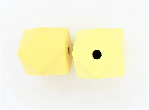 Gekleurde houten kralen | Hexagon | 2 stuk | 20 mm