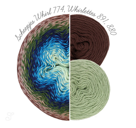 Scheepjes Whirl 774 Salted Caramel Matcha