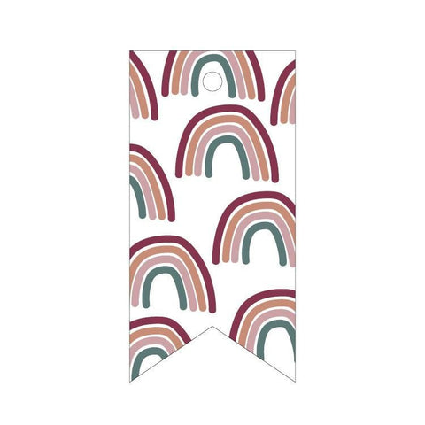 Cadeaulabel | 5 stuks | Regenboogjes