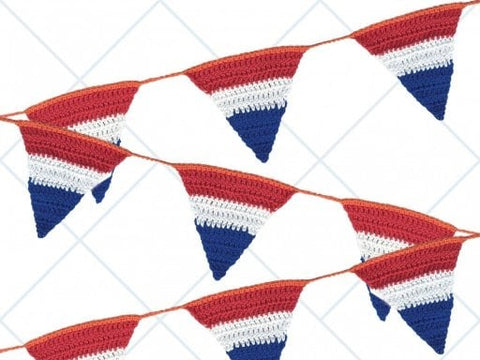 Gratis haakpatroon | Durable | Koningsdag vlaggetjes