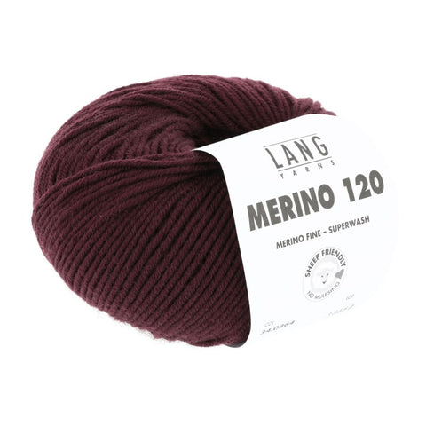 Lang Yarns Merino 120 | 34.0364 | Bordeaux
