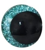 Veiligheidsoogjes | Rond opzij kijkende | glitters 16 mm | 1 paar