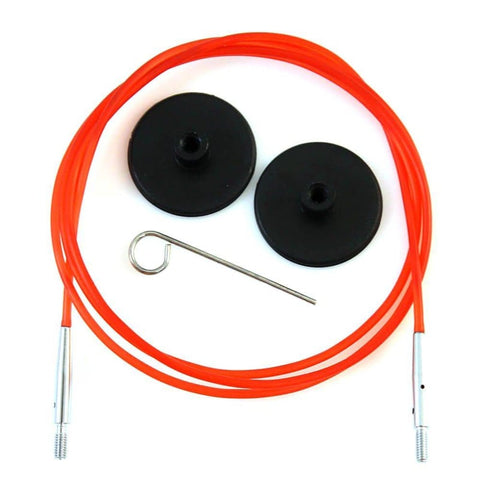 KnitPro Kabel voor verwisselbare punten | rood | 100 cm