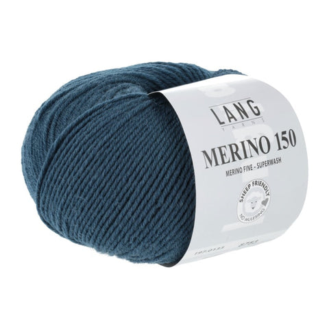 Lang Yarns Merino 150 | 197.0133 | Steel blue