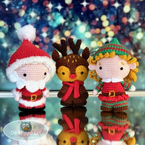 Garenpakket | De Hippe Uil | Kerstman, Rendier en Elf