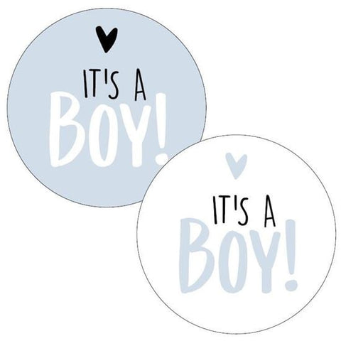 Stickers | It's a girl! | Roze en wit | 10 stuks