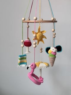 Haakpakket| FienCrochet | Mobiel Sunny seaside