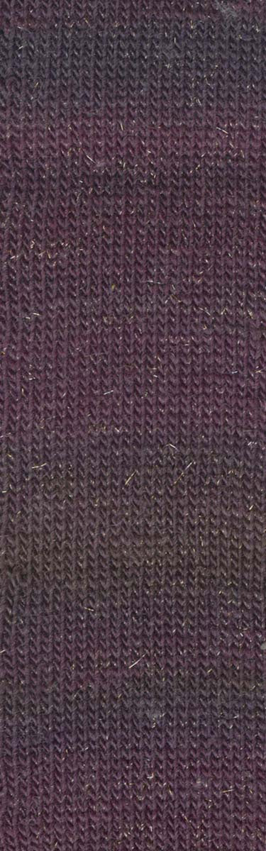 Lang Yarns Mille Colori socks & lace luxe | 859.0080 | Eggplant-gold