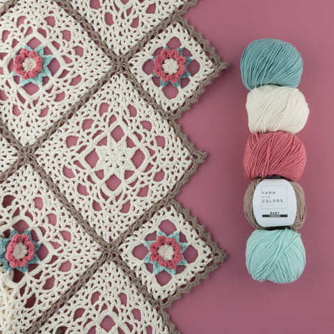 Haakpakket | Yarn and Colors | Romantic Throw