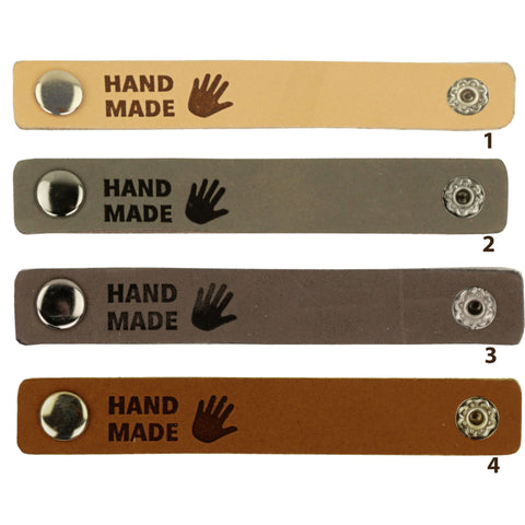 Durable | Leren label | 7 x 1 cm | 2 stuks | Handmade with love