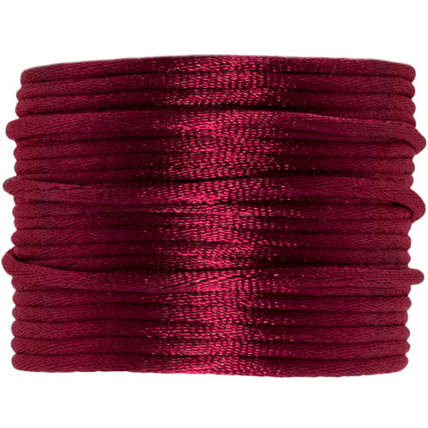 Satijnkoord burgundyrood | 2 mm | 5 meter