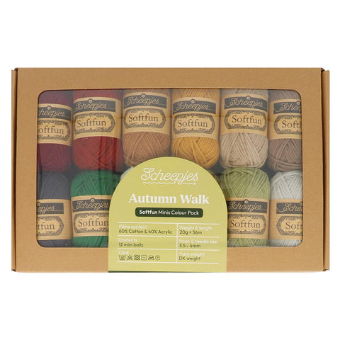 Scheepjes Softfun 20 gram Colourpack | 12 kleuren | Autumn Walk