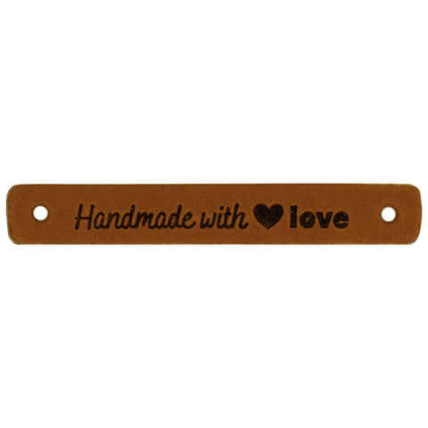 Durable | Leren label | 7 x 1 cm | 2 stuks | Handmade with love