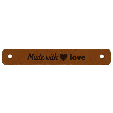 Durable | Leren label | 7 x 1 cm | 2 stuks | Made with love
