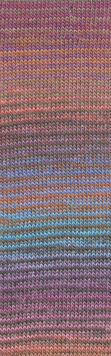 Lang Yarns Mille Colori socks & lace luxe | 859.0201 | Blue/purple/brown