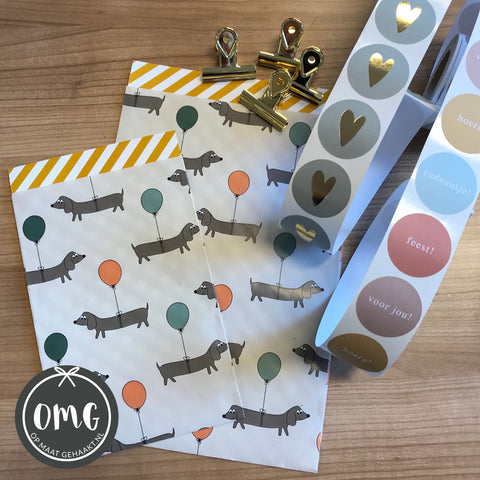 Stickers | Feestteksten | 10 stuks