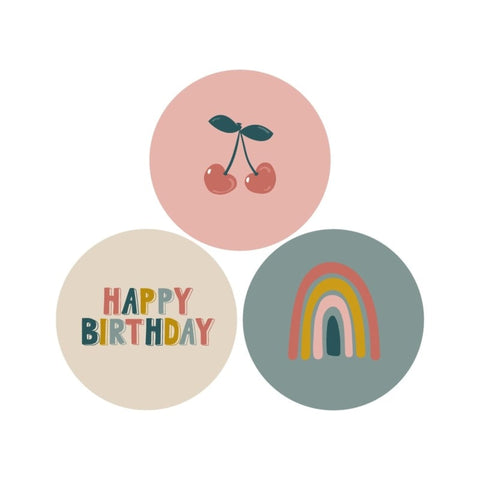 Stickers | Getekenddoorzusje | Vlaggetjes | 10 stuks