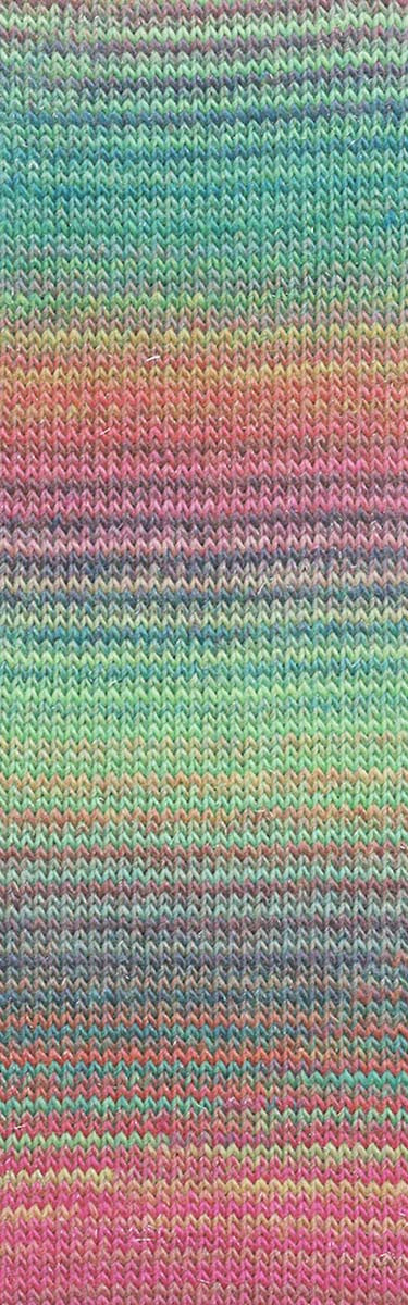 Lang Yarns Mille Colori socks & lace luxe | 859.0200 | Pink/green/purple