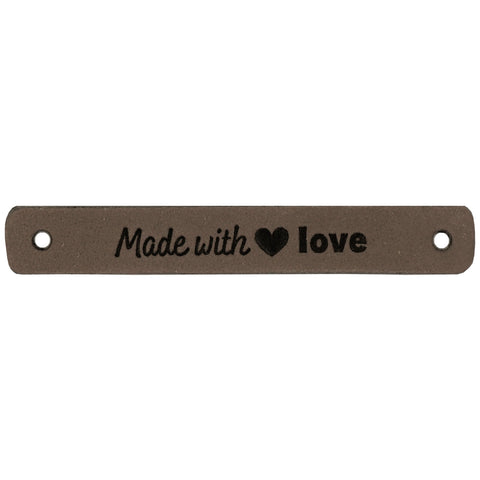 Durable | Leren label | 7 x 1 cm | 2 stuks | Made with love